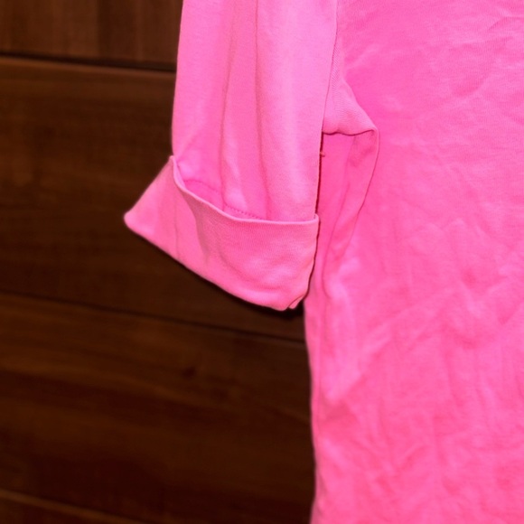 Ralph Lauren Bright Pink V-Neck Short Sleeve Top - Picture 9 of 9